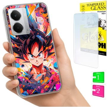 Etui za Realme 14 5G / 14T 5G foto maska s leđa + zaštitno staklo 9h