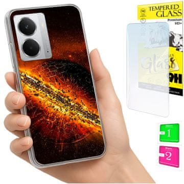 Etui za Realme 14 5G / 14T 5G, stražnji poklopac s fotografijom, maskica + 9h zaštitno staklo