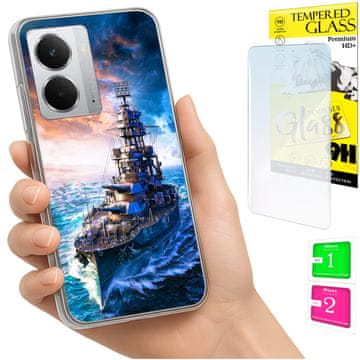 Futrola za Realme 14 5G / 14T 5G s foto leđima i zaštitnim staklom 9h
