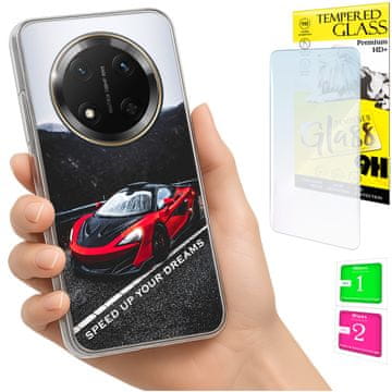 Torbica za Honor Magic7 Lite Foto Maskica Stražnja Futrola + staklo 9H