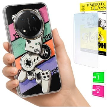 Torbica za Honor Magic7 Lite FOTO maskica stražnja futrola + staklo 9H