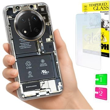 Fotokućište za Honor Magic7 Lite, maska sa staklom 9h