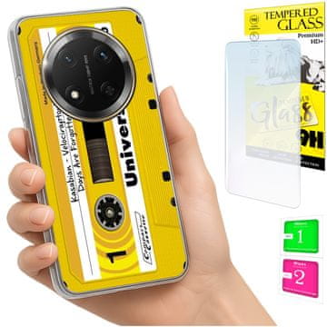 Etui za Honor Magic7 Lite, prozirna maska sa stražnjom zaštitom i staklo 9h