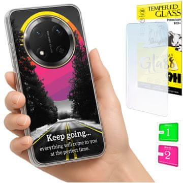Etui za Honor Magic7 Lite, maska foto, stražnja maska, futrola + staklo 9h