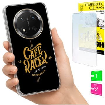 Etui za Honor Magic7 Lite, maska FOTO, stražnja strana, futrola + staklo 9H