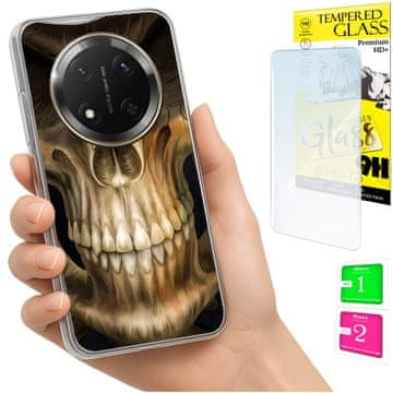 Etui za Honor Magic7 Lite, maska FOTO, stražnja korica, futrola + staklo 9H