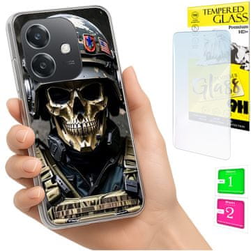 Futrola za Oppo A40 / A40m / A60 5G s foto otvorom, staklo 9h