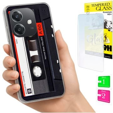 Fotel za oppo a40 / a40m / a60 5g maska foto case staklo 9h