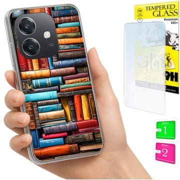 Futrola za oppo a40 / a40m / a60 5g sa staklom 9h, pleća