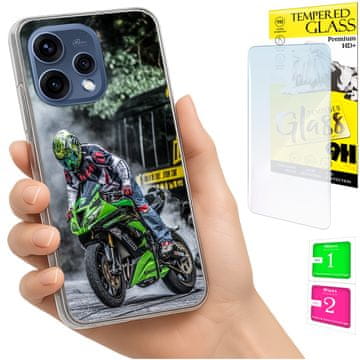Futrola za oppo reno 15 5g sa zaštitnim staklom 9h, foto case