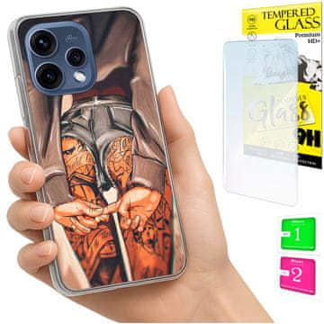 Futrola za Oppo Reno 15 5G, maskica sa foto izrezom i zaštitnim staklom 9H
