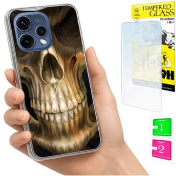 Maskica za Oppo Reno 15 5G Obudowa FOTO, torbica sa stražnjom stranom + staklo 9H