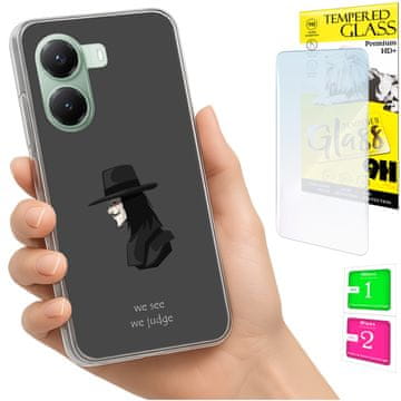 Etui za Xiaomi Poco X7 Pro 5G, maskica foto sa staklom 9H, futrola