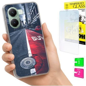 Etui za Xiaomi Poco X7 Pro 5G, maskica za kameru, futrola s plećima + zaštitno staklo 9H