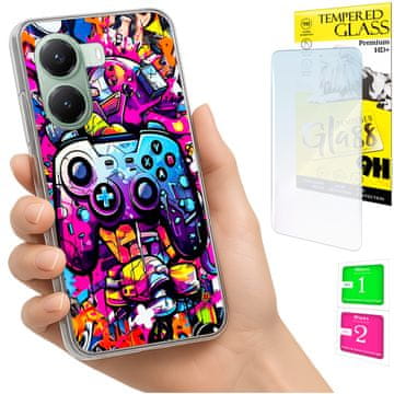 Etui za Xiaomi Poco X7 Pro 5G, maskica s foto otvorom i zaštitnim staklom 9H
