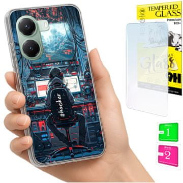 Etui za Xiaomi Poco X7 Pro 5G, maskica za fotografiranje, futrola sa staklom 9H