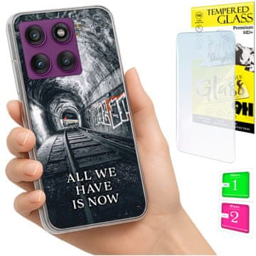 Maskica za Motorola Edge 60 Pro FOTO Case Plecki + staklo 9H