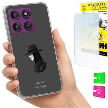 Etui za Motorola Edge 60 Pro, maska sa fotografijom, futrola za leđa + staklo 9H