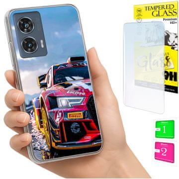 Etui za Motorola Edge 50 Fusion, fotografija, maska za leđa i zaštitno staklo 9H