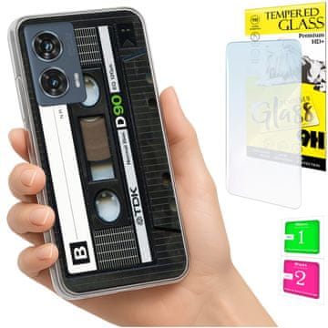 Fotka za Motorola Edge 50 Fusion, maska za mobitel, torbica + staklo 9H