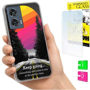 Tvrda maska za Motorola Edge 50 Fusion, fotografija, futrola sa staklom 9H
