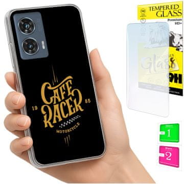 Etui za Motorola Edge 50 Fusion, foto maskica, futrola, plus staklo 9H
