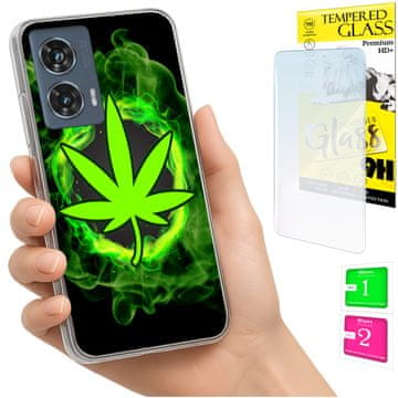 Etui za Motorola Edge 50 Fusion, fotografija pozadina maskica futrola, staklo 9H