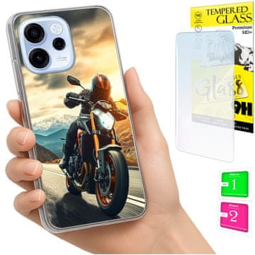 Torbica za Oppo Reno 15F / 15F FS FOTO maska za leđa + 9H staklo