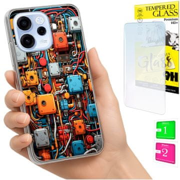 Fotokutija za Oppo Reno 15F / 15F FS obloga, maskica stražnja + staklo 9H