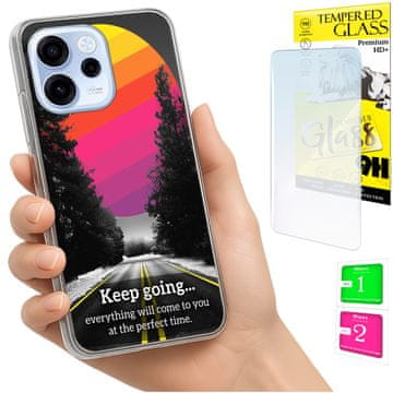 Etui za Oppo Reno 15F / 15F FS, maskica FOTO, stražnja maskica, futrola + staklo 9H