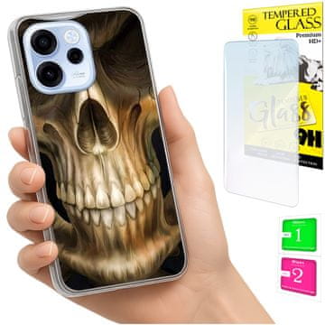 Maskica za Oppo Reno 15F / 15F FS Foto kućište, poleđina futrola + 9H staklo