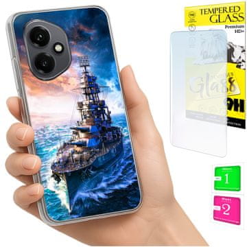 Etui za Honor X7d / 400 Smart obloga FOTO maska leđa futrola + staklo 9H