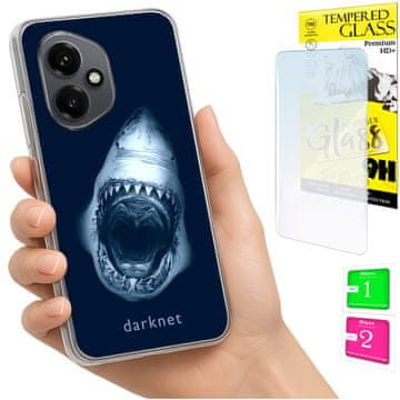 Etui za Honor X7d / 400 Smart, foto maskica, poklopac sa staklom 9H