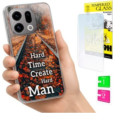 Torbica za Oppo Find X9, maska FOTO, futrola sa zaštitnim staklom 9H