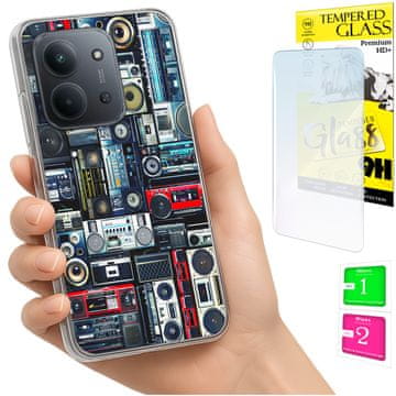 Torbica za Xiaomi Redmi 15C 4G 171mm, stražnja maska s fotootvorom, staklo 9H