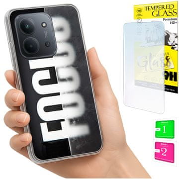 Torbica za Xiaomi Redmi 15C 4G 171mm, futrola s foto otvorom, staklo 9H