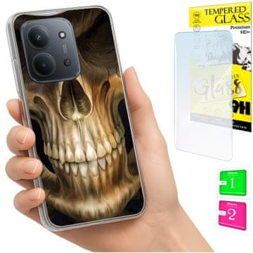 Torbica za Xiaomi Redmi 15C 4G 171mm Fotokutija Maskica Stražnja STAKLO 9H