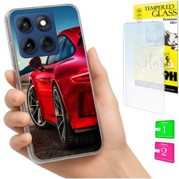 Etui za Motorola Edge 60 Fusion / Edge 60 maskica za leđa, staklo