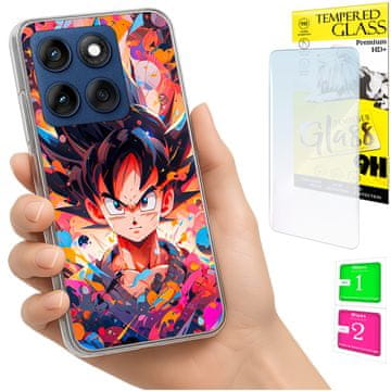Torbica za Motorola Edge 60 Fusion / Edge 60, maskica s tvrdim staklom