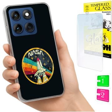 Etui za Motorola Edge 60 Fusion / Edge 60 maskica za leđa, staklo