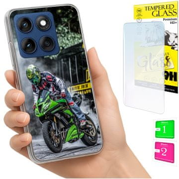 Etui za Motorola Edge 60 Fusion / Edge 60, maskica stražnja, školjka, staklo