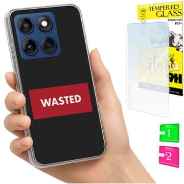 Maskica za Motorola Edge 60 Fusion / Edge 60, stražnja futrola, staklo