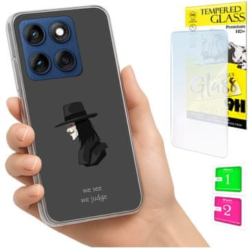 Torbica za Motorola Edge 60 Fusion / Edge 60, stražnja maska od stakla