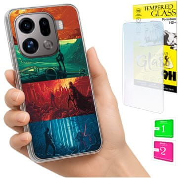Torbica za Oppo Find X9 Pro, maska s fotografijom, futrola sa staklom 9H