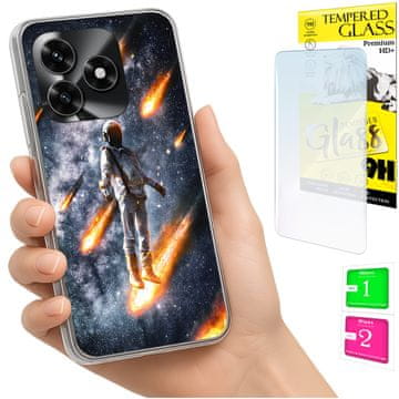 Torbica za Honor X5C Plus / X5C 4G, maska sa fotografijom, futrola za leđa, + staklo 9H