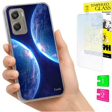 Etui za Motorola Moto G06 / G06 Power, maska s poklopcem, zaštitno staklo