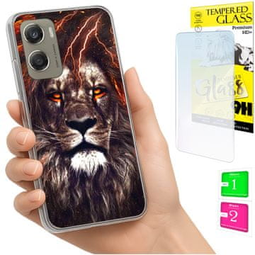 Etui za Motorola Moto G06 / G06 Power maska s leđima i zaštitnim staklom