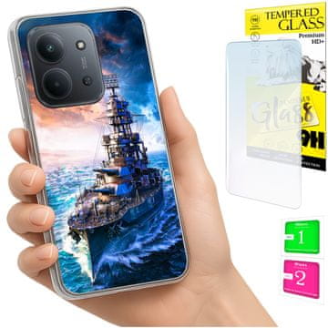 Tvrda maska za leđa za Xiaomi Redmi 15C 5G 173mm / Poco C85, staklena
