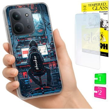 Etui za Xiaomi Redmi 15C 5G 173mm / Poco C85 maska, stražnja strana, futrola, staklo