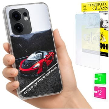 Etui za Oppo Reno 13F 5G / 13 FS 5G, maskica futrola + staklo
